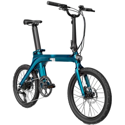 Fiido X 2025 Skladací elektrický bicykel - výkon 250 W | batéria 11,6Ah | rýchlosť 15,5 km/h | dojazd 81 míľ | zvýšené riadidlá