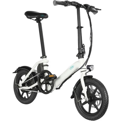 Fiido D3 Pro Mini skladací elektrický bicykel - výkon 250 W | 7,8 Ah batéria | rýchlosť 15,5 km/h | dojazd 37 míľ